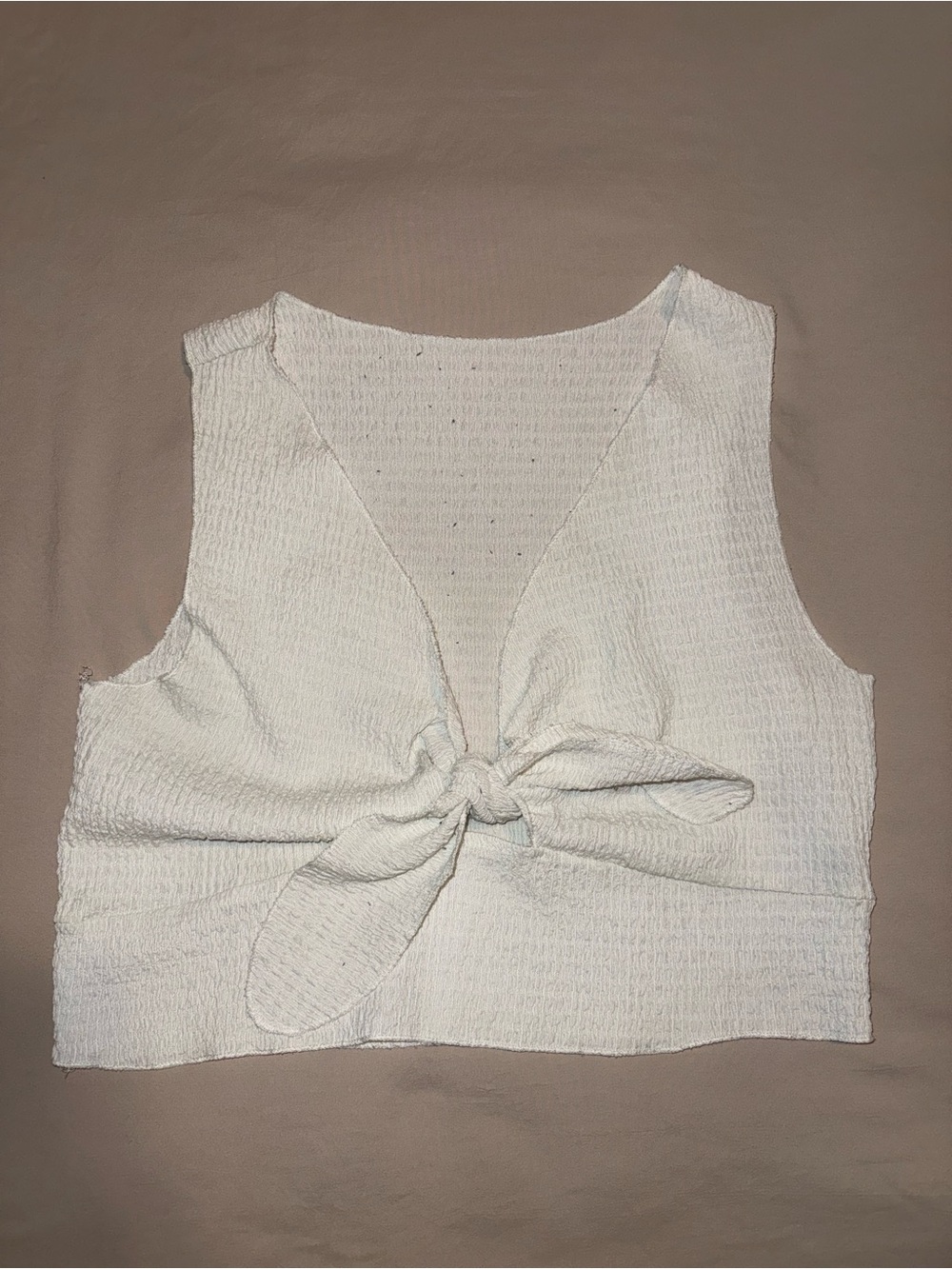 SHEIN Tie-Front Crop Top